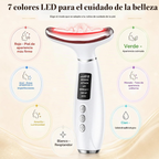 Masajeador facial con vibración y 7 Luces LED