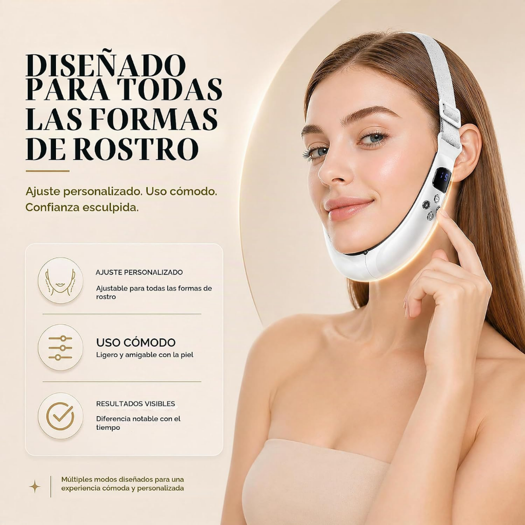 Masajeador facial para papada y contorno facial