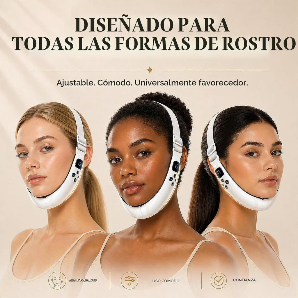 Masajeador facial para papada y contorno facial