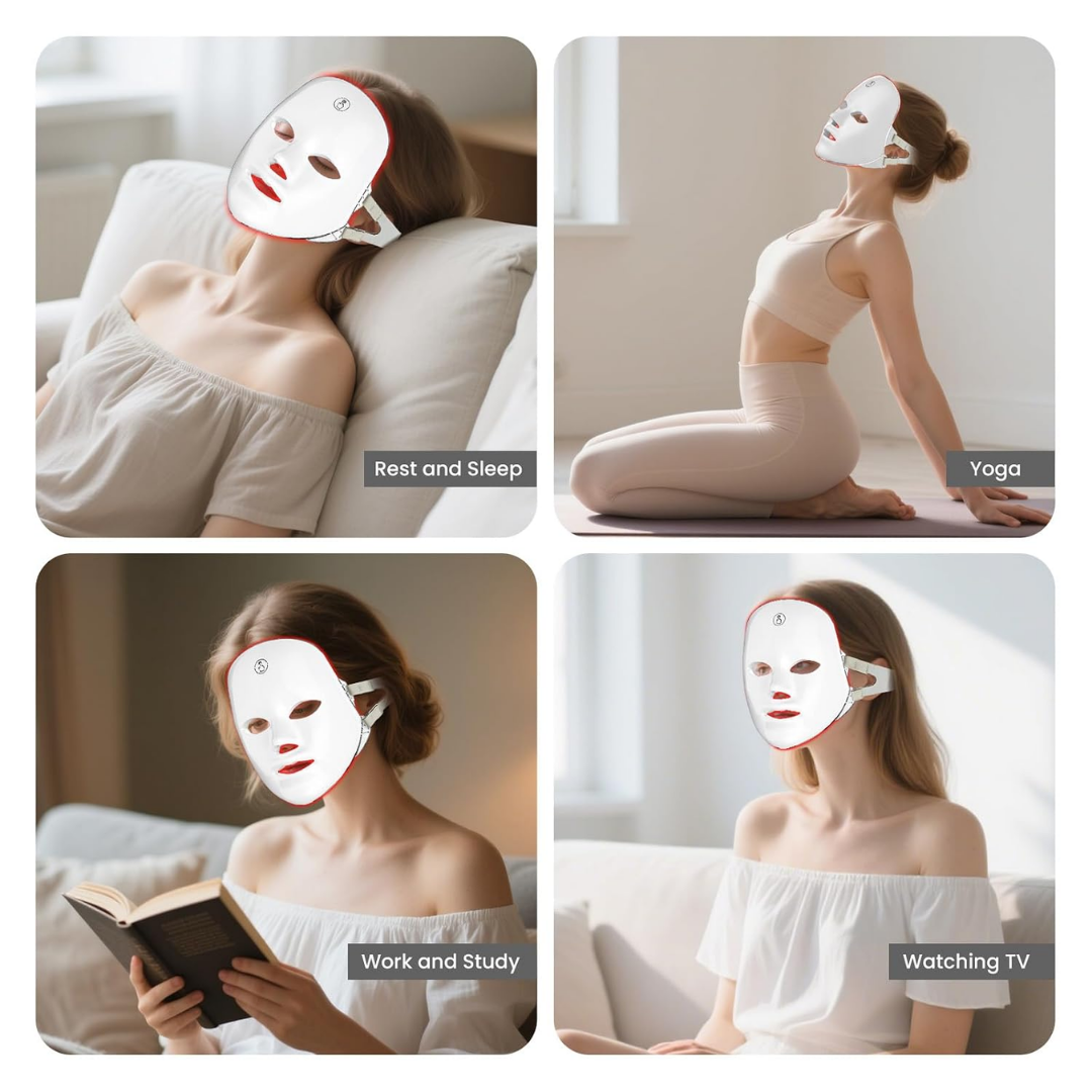 Mascarilla Led para el cuidado facial