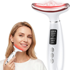 Masajeador facial con vibración y 7 Luces LED